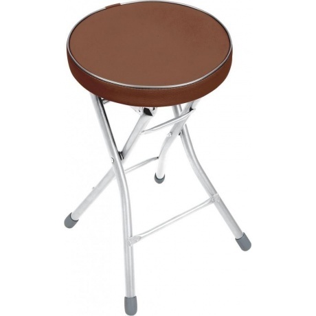 

Табурет складной кругл. 4 ножки корич.d 32 см ТБСК1/3