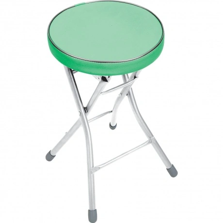 Табурет складной  кругл. 4 ножки мятный  d 32 см ТБСК1/6