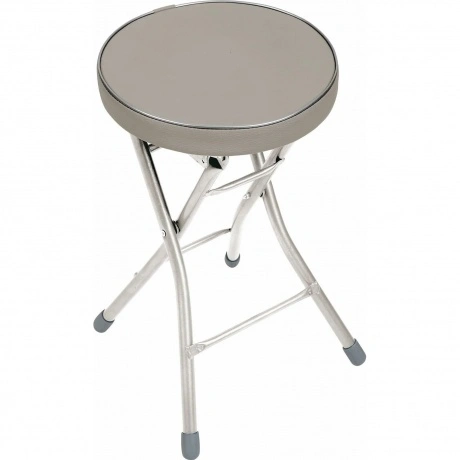 Табурет складной  кругл. 4 ножки серый d 32 см ТБСК1/4