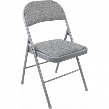 Стул складной BRABIX Golf Plus CF-003 КОМФОРТ, серый каркас, сер...