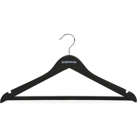 Набор вешалок универсальных SILUET BLACK 44см 4шт ATTRIBUTE HANG...