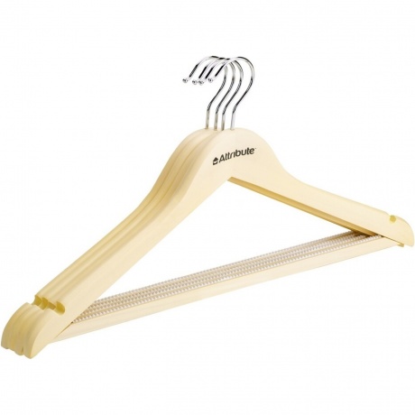 

Набор вешалок универсальных SILUET CREAM 44см 4шт ATTRIBUTE HANGER