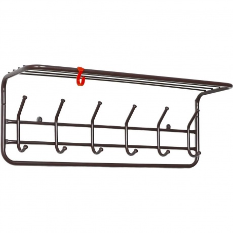 

Вешалка д/одежды настен. с полкой 60 см, 5-рожк. (60*28*20 см) коричневый ВСП 6 КОР