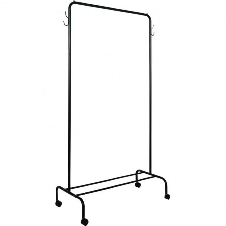 Вешалка гардеробная Радуга 2 с колесиками (89.2*39*154 см) черны...
