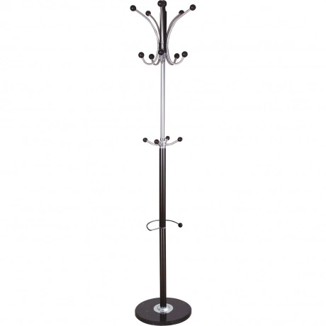 Вешалка-стойка BRABIX CR-8342 на мраморном диске, металл, 5+4 кр...