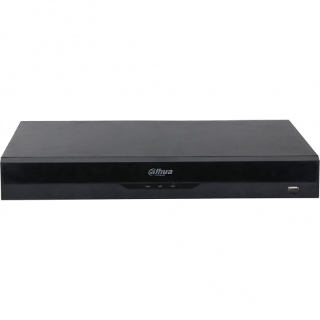 

16-канальный IP-видеорегистратор Dahua 4K, H.265+ и ИИ 2 SATA III до 20Тбайт; 1 HDMI (8K), 1 VGA; 1 RJ45 1000Мбит/с тревожные вх./вых.: 4/2