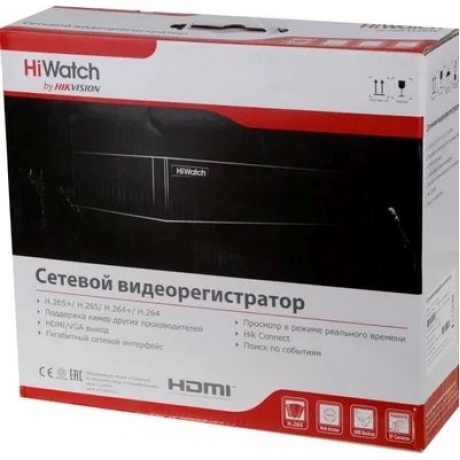 Видеорегистратор NVR (сетевой) HiWatch DS-N316/2P(D) - фото 5