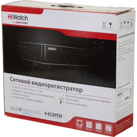 Видеорегистратор NVR (сетевой) HiWatch DS-N308/2P(D) - фото 10