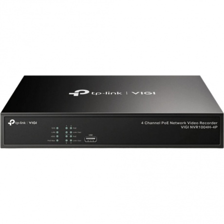 

4-канальный сетевой видеорегистратор с поддержкой PoE+ TP-Link VIGI NVR1004H-4P