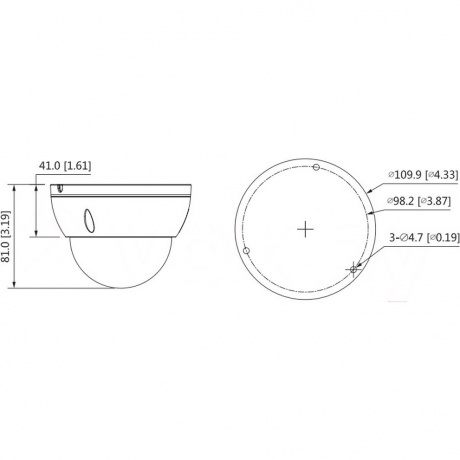 Камера видеонаблюдения Dahua DH-IPC-HDBW2531EP-S-0360B-S2 - фото 2