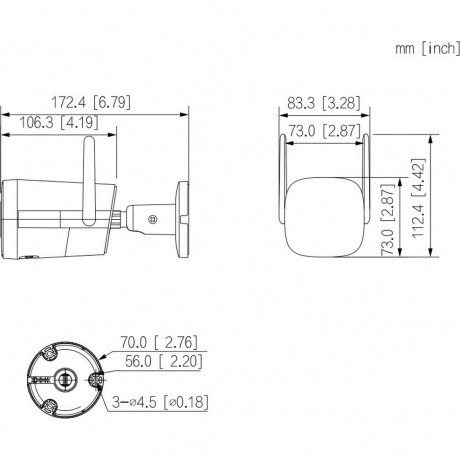 Камера видеонаблюдения Dahua DH-IPC-HFW1230DTP-STW-0360B - фото 2