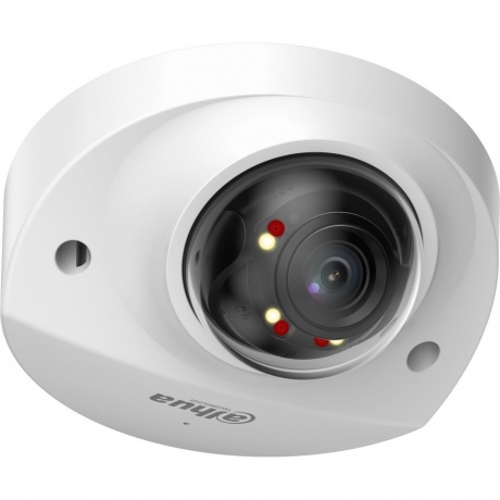 

Уличная мини-купольная IP-видеокамера Dahua SmartDualLight 4Мп, 1/2.9” CMOS, объектив 3.6мм, видеоаналитика, микрофон, ИК 30м, LED 30м, IP67, металл