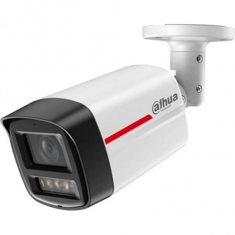 

Уличная цилиндрическая IP-видеокамера Dahua WizColor 4Мп, 1/1.8” CMOS, объектив 2.8мм, видеоаналитика, микрофон, LED 50м, IP67, металл