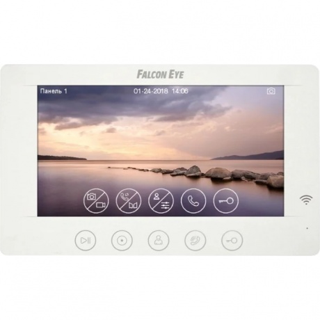 

Wi-Fi Видеодомофон Falcon Eye Cosmo HD 00-00182798: дисплей 7" TFT; механические кнопки; подключение до 2-х вызывных панелей; OSD меню; интерком до 4 мониторов; питание AC 220В (встроенный БП)