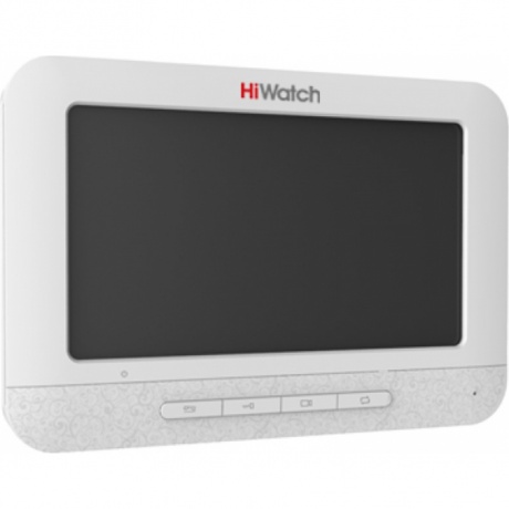 Видеодомофон белый HiWatch DS-D100MF - фото 1