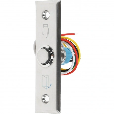 Кнопка выход Tantos TDE-02 Light c подсветкой, прямоугольная, ме...