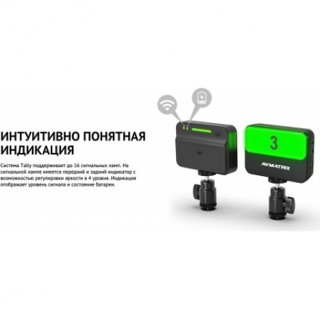 Блок сигнализации AVMATRIX TS3019-RX Tally беспроводной - фото 7