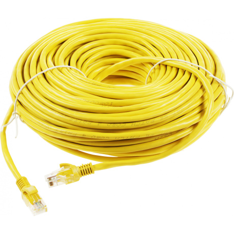 Патч-корд Cablexpert PP12-30M/Y, кат.5e, UTP, 30м, желтый