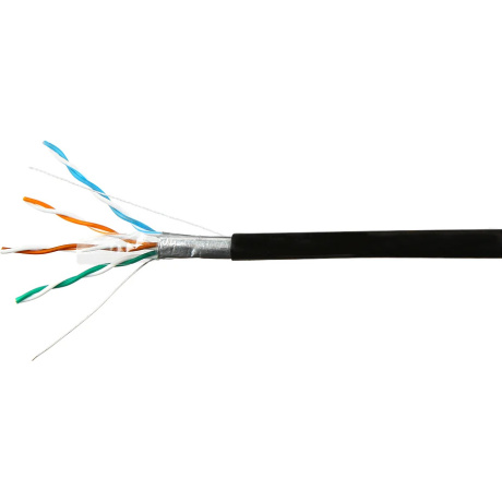 Кабель SkyNet Light CSL-FTP-4-CU-OUT, FTP, кат.5e, 305м, черный