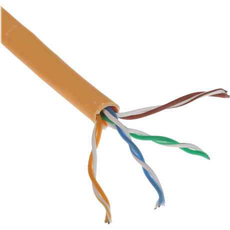 Кабель SkyNet Light CSL-UTP-LSZH-4-CU, UTPнг-LSZH, кат.5e, 305м, оранжевый