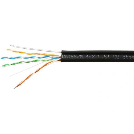 Кабель SkyNet Premium CSP-UTP-4-CU-OUTR, UTP, кат.5e, 305м, черн...
