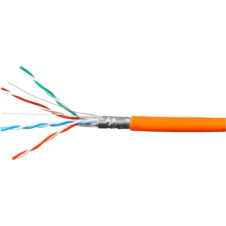 Кабель Cablexpert Россия FPC-5051E-LSZH-4-CU/100, FTP-LSZH, кат.5e, 100м, оранжевый