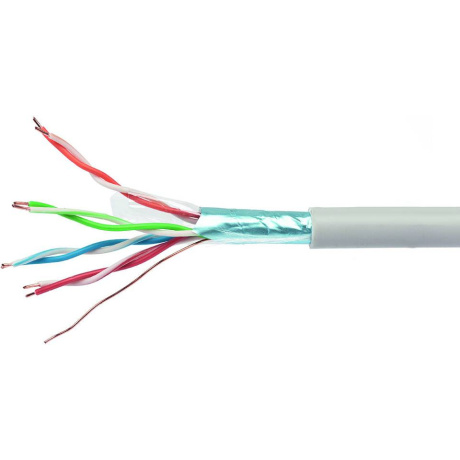 Кабель Cablexpert FPC-5004E-SOL/100, FTP, кат.5е, 100м, серый