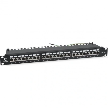 Патч-панель Cabeus PL-24-Cat.6a-SH-Dual