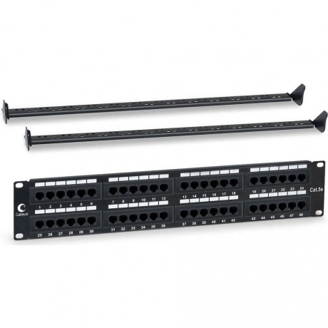 Патч-панель Cabeus PL-48-Cat.5e-Dual