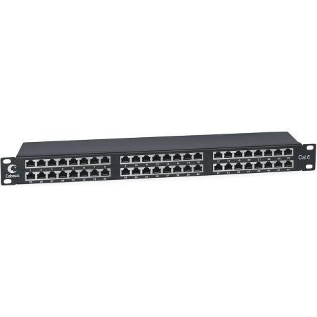 Патч-панель Cabeus PLHD-48-Cat.6-SH-Dual IDC-1U
