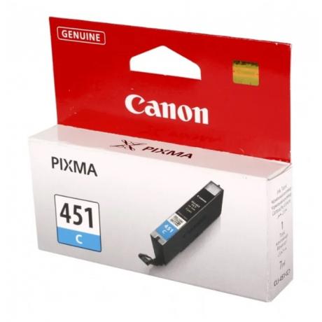 Картридж Canon CLI-451C (6524B001) для Canon Pixma iP7240/MG6340/MG5440, голубой - фото 2