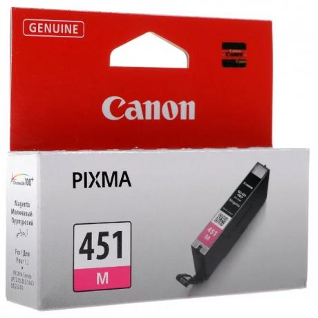 Картридж Canon CLI-451M (6525B001) для Canon Pixma iP7240/MG6340/MG5440, пурпурный - фото 2
