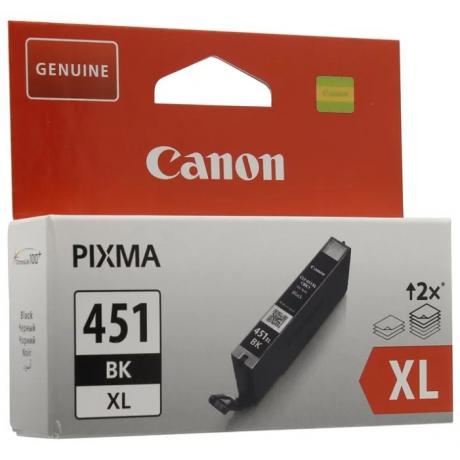 Картридж Canon CLI-451XLBK (6472B001) для Canon Pixma iP7240/MG6340/MG5440, черный - фото 1