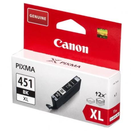 Картридж Canon CLI-451XLBK (6472B001) для Canon Pixma iP7240/MG6340/MG5440, черный - фото 2