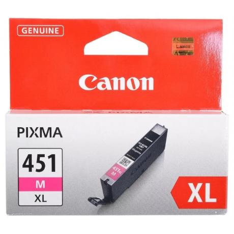 Картридж Canon CLI-451XLM (6474B001) для Canon Pixma iP7240/MG6340/MG5440, пурпурный - фото 3