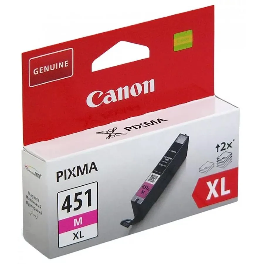 Картридж Canon CLI-451XLM (6474B001) для Canon Pixma iP7240/MG6340/MG5440, пурпурный - фото 4