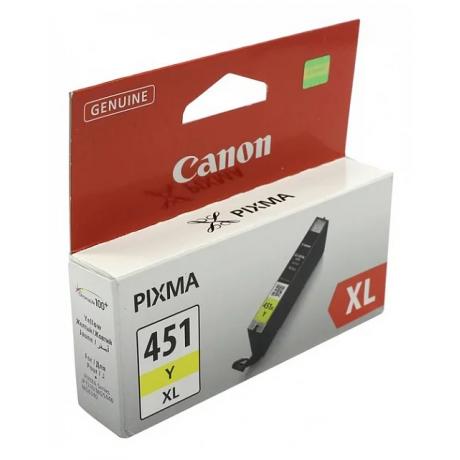 

Картридж Canon CLI-451XLY (6475B001) для Canon Pixma iP7240/MG6340/MG5440, желтый
