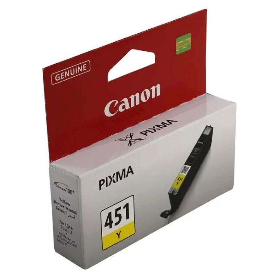 Картридж Canon CLI-451Y (6526B001) для Canon Pixma iP7240/MG6340/MG5440, желтый - фото 1