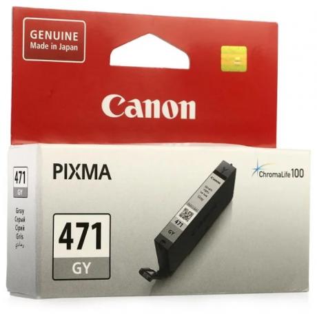 Картридж Canon CLI-471GY (0404C001) для Canon MG5740/MG6840/MG7740, серый - фото 2