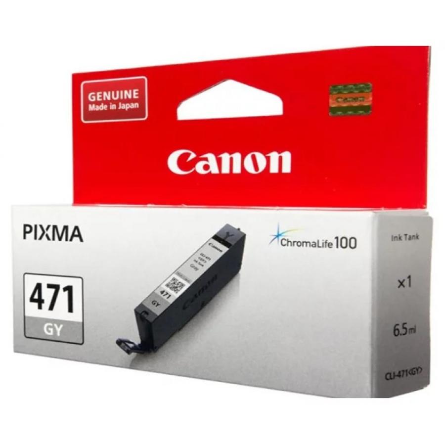 Картридж Canon CLI-471GY (0404C001) для Canon MG5740/MG6840/MG7740, серый - фото 1