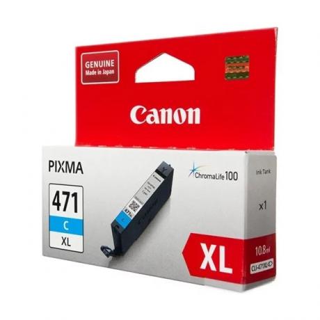 Картридж Canon CLI-471XLC (0347C001) для Canon Pixma MG5740/MG6840/MG7740, голубой - фото 2