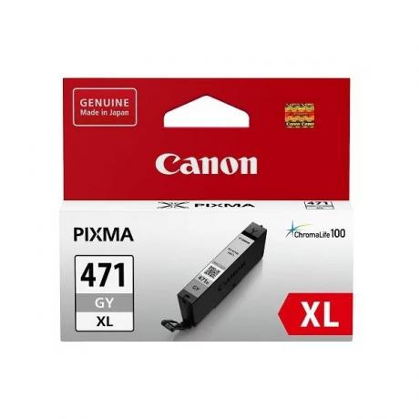Картридж Canon CLI-471XLGY (0350C001) для Canon MG5740/MG6840/MG7740, серый - фото 1
