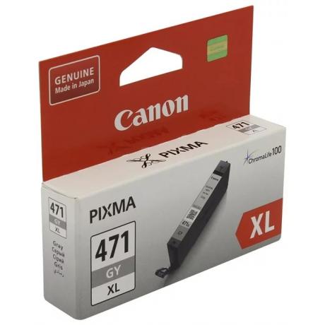 Картридж Canon CLI-471XLGY (0350C001) для Canon MG5740/MG6840/MG7740, серый - фото 2
