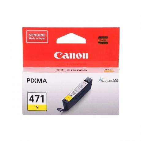 Картридж Canon CLI-471Y (0403C001) для Canon Pixma MG5740/MG6840/MG7740, желтый - фото 2