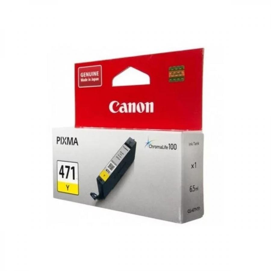 Картридж Canon CLI-471Y (0403C001) для Canon Pixma MG5740/MG6840/MG7740, желтый - фото 1