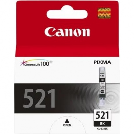 Картридж Canon CLI-521BK (2933B004) для Canon iP3600/4600/MP540/620/630/980, черный - фото 3