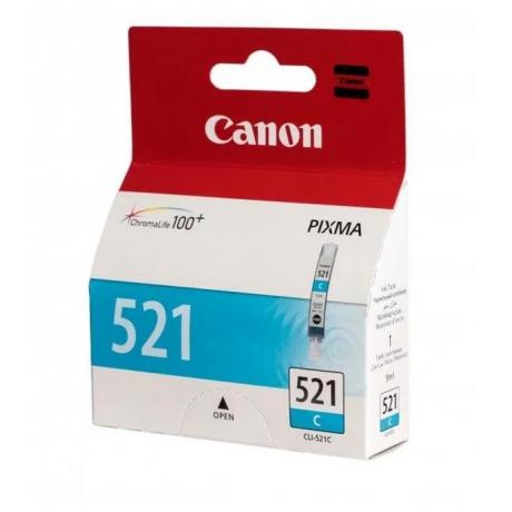 Картридж Canon CLI-521C (2934B004) для Canon iP3600/4600/MP540/620/630/980, голубой - фото 3