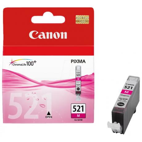 Картридж Canon CLI-521M (2935B004) для Canon iP3600/4600/MP540/620/630/980, пурпурный - фото 1