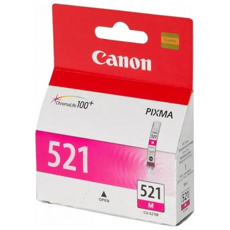 Картридж Canon CLI-521M (2935B004) для Canon iP3600/4600/MP540/620/630/980, пурпурный - фото 2