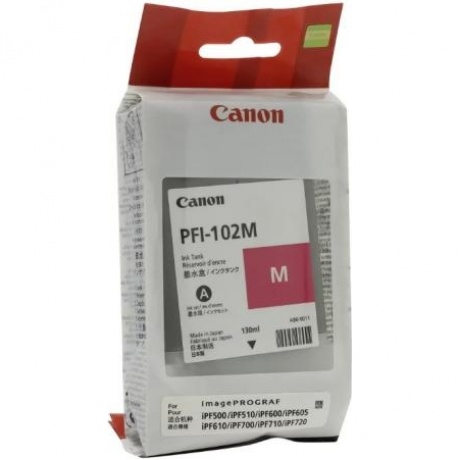 Картридж Canon PFI-102M (0897B001) для Canon iP F510/605/610, пурпурный - фото 2